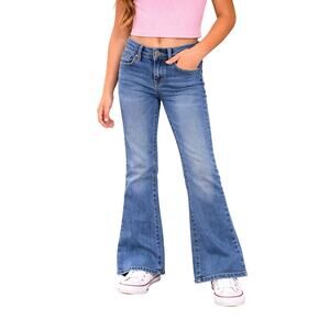 Jessica Simpson Girls Sydney Flare Jeans Size 8 Medium Wash